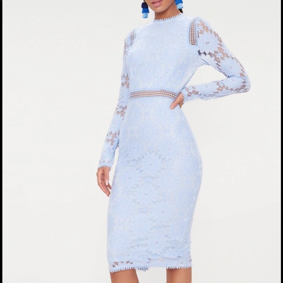 PRETTYLITTLETHING ⭐️NWT⭐️ Lace Midi Dress size 6 - Picture 1 of 12